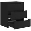 vidaXL Sideboard VISNES Black 60x40x73 cm Engineered Wood