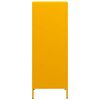 vidaXL Highboard Mustard Yellow 35x39x103.5 cm Steel