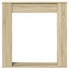 vidaXL Fireplace Surround Sonoma Oak 100x20x100 cm Engineered Wood