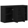 vidaXL Sideboard Black Oak 120 x 36 x 69 cm Engineered Wood