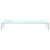 vidaXL TV Stand/Monitor Riser Glass Green 90x30x13 cm