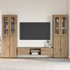 vidaXL TV Cabinet Set with Drawer FLORIN Artisan Oak Engineered Wood