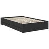 vidaXL Bed Frame with Headboard Black 120 x 200 cm Engineered Wood
