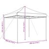 vidaXL Party Tent Folding Burgundy 292 x 292 x 315 cm Oxford Fabric
