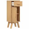 vidaXL Bathroom Cabinet Olden Brown 35 x 30 x 90 cm Solid Pine wood