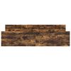 vidaXL Bed Frame without Mattress Smoked Oak 200x200 cm
