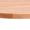 vidaXL Table Top &Oslash;70x1.5 cm Round Solid Wood Beech