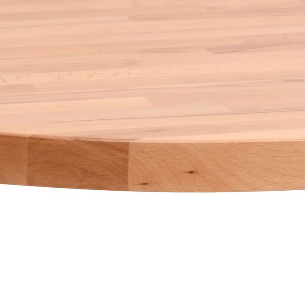 vidaXL Table Top &Oslash;70x1.5 cm Round Solid Wood Beech