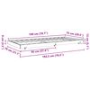vidaXL Bed Frame Wax Brown 70 x 190 cm Solid Pine Wood