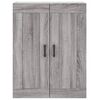 vidaXL Highboard Grey Sonoma 69.5x34x180 cm Engineered Wood