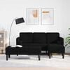 vidaXL Sofa Set 2 pcs Black 173 x 131 x 67 cm Velvet