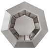 vidaXL Planter Silver 75 x 75 x 60 cm Stainless Steel