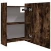 vidaXL Bathroom Mirror Cabinet Smoked Oak 62.5x20.5x64cm Engineered Wood