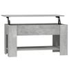 vidaXL Coffee Table Concrete Grey 101x49x52 cm Engineered Wood