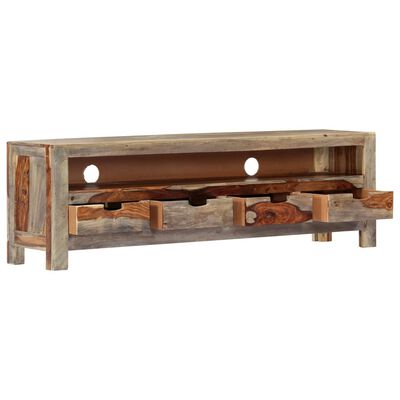 vidaXL TV Cabinet Solid Sheesham Wood 130x30x40 cm