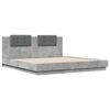 vidaXL Bed Frame without Mattress Concrete Grey 160x200 cm