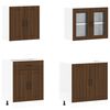 vidaXL 4 Piece Kitchen Cabinet Set Lucca Brown Oak Engineered Wood