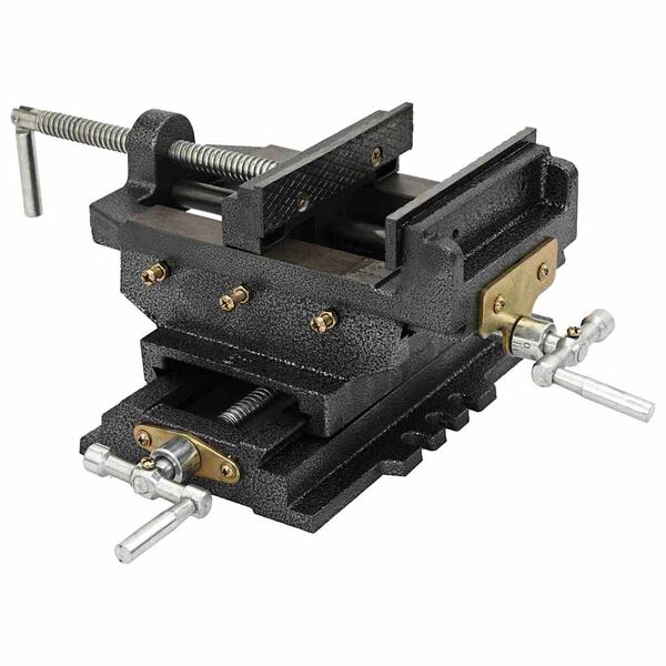 vidaXL Manually Operated Cross Slide Drill Press Vice 150 mm