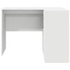 vidaXL Corner Desk with Drawer White 102 x 88 x 75 cm