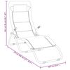 vidaXL Folding Sun Loungers 2 pcs Cream Textilene&Powder-coated Steel