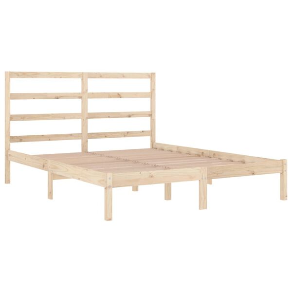 vidaXL Bed Frame without Mattress 120x190 cm Small Double Solid Wood