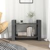 vidaXL Book Cabinet/Room Divider Grey 80x35x56.5 cm Solid Wood Pine