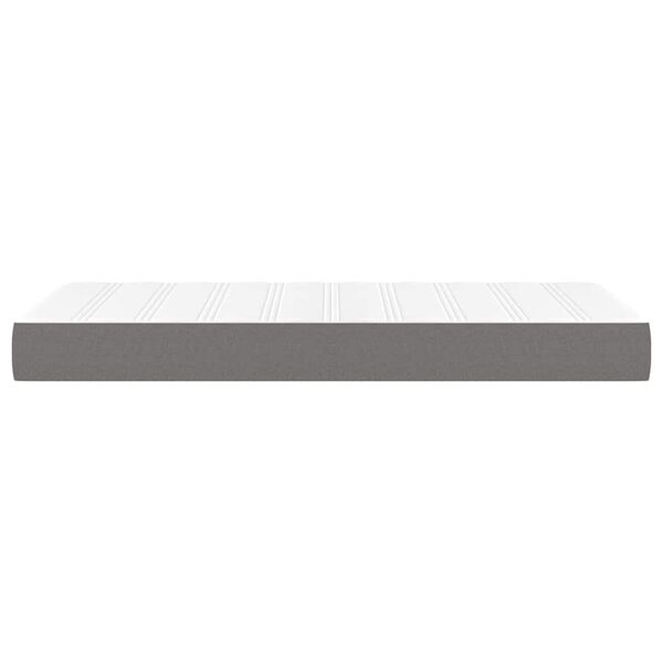 vidaXL Pocket Spring Bed Mattress Dark grey 120 x 190 x 20 cm Foam