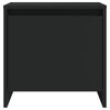 vidaXL Bedside Cabinet Black 45x34x44.5 cm Engineered Wood