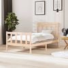 vidaXL Bed Frame without Mattress Solid Wood 100x200 cm (810072+814079)