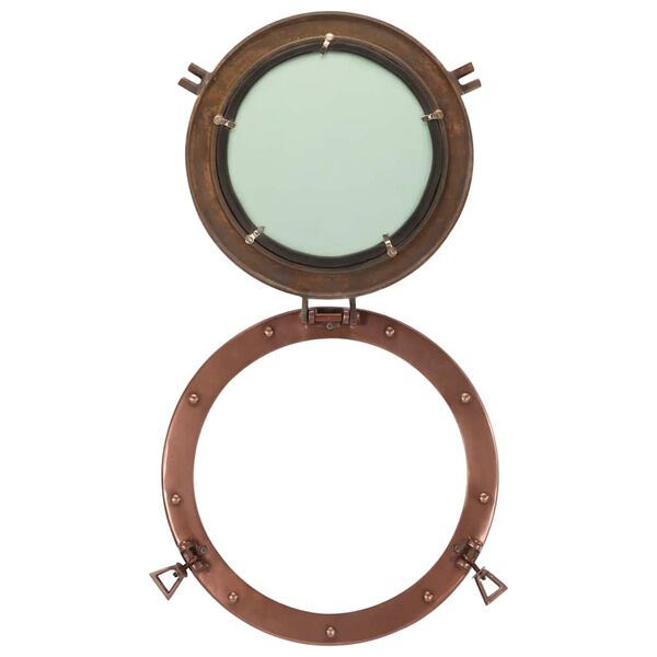 vidaXL&nbsp;Porthole Mirror&nbsp;Wall Hanging&nbsp;&Oslash;38 cm&nbsp;Aluminium and Glass