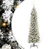 vidaXL Artificial Christmas Tree with 150 LEDs Green and white 150 cm