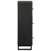 vidaXL Highboard Black 40x33x110 cm Solid Wood Mango