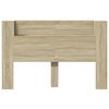 vidaXL Headboard Cabinet with LED Sonoma 160 x 16.5 x 103.5 cm