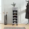 vidaXL Shoe Cabinet Concrete Grey 30x35x105 cm Engineered Wood
