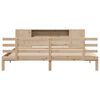 vidaXL Bookcase Bed without Mattress 200x200cm Solid Wood Pine