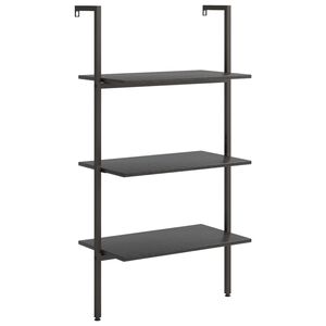 vidaXL Leaning Shelf | Black | Engineered wood, steel | Medium | Leaning Shelf