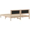 vidaXL Bed Frame Light Grey 180 x 200 cm Solid Pine Wood