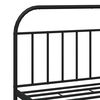 vidaXL Metal Bed Frame without Mattress with Headboard Black 183x213cm