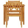vidaXL Garden Dining Set 3 pcs Brown Solid Acacia wood