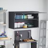 vidaXL Wall Cabinet for Garage with Gas-lift Door Anthracite