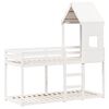vidaXL Bunk Bed without Mattress White 80x200 cm Solid Wood Pine