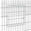 vidaXL 3-Panel Rabbit Cage 325x109x54 cm Galvanised Iron