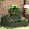 vidaXL Garden Planter Olive Green 80 x 80 x 50 cm Cold-rolled Steel