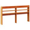 vidaXL Headboard with Shelves Wax Brown 135 cm Solid Wood Pine