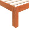 vidaXL Bed Frame Wax Brown 203.5 x 205.5 x 69.5 cm Solid Wood Pine