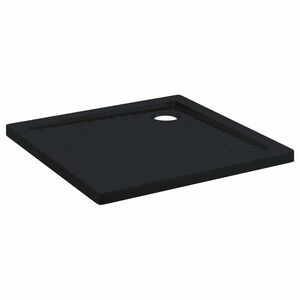 vidaXL Shower Base Tray with Dots 80 x 80 x 4 cm ABS Black