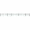 vidaXL Fence Panel with Posts Iron 1385x80 cm Green