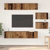 vidaXL TV Cabinet Set Wall-mounted 6 pcs Old Wood Engineered Wood