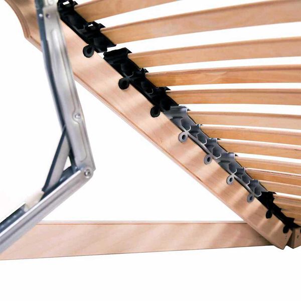 vidaXL Slatted Bed Base Brown 100 x 190 cm Solid Beech Wood