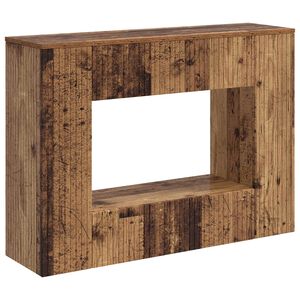vidaXL Console Table Striped Old Wood 101 x 29 x 74 cm Engineered Wood